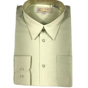 Gian Mario Boys Light Green Dress Shirt Pocket Long Sleeve Size 12